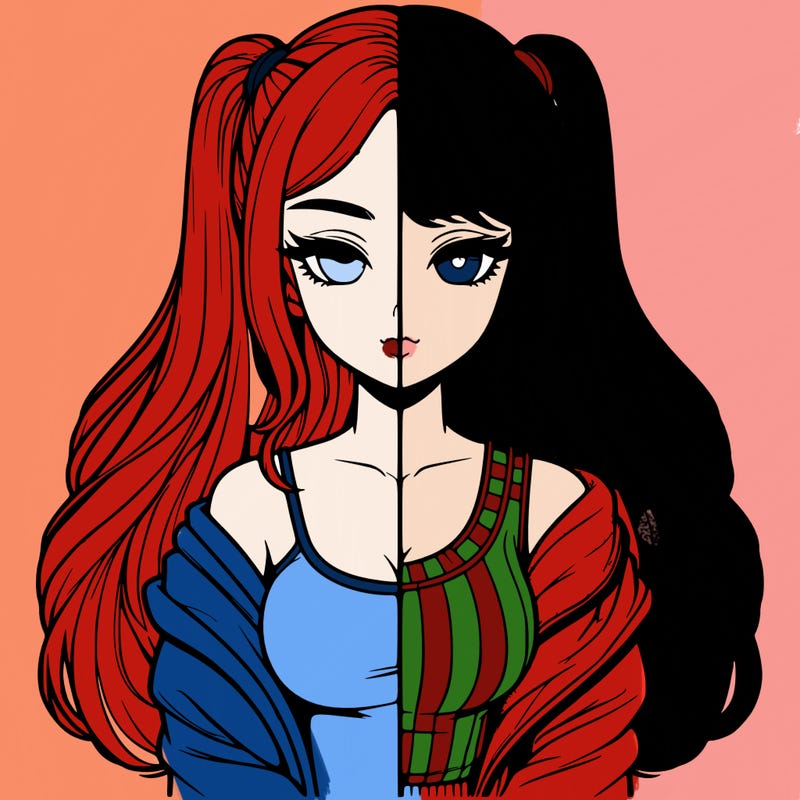 realistic girl split