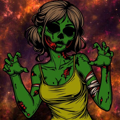 realistic zombie girl