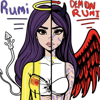 devil vs angel realistic girl