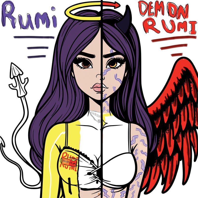 devil vs angel realistic girl