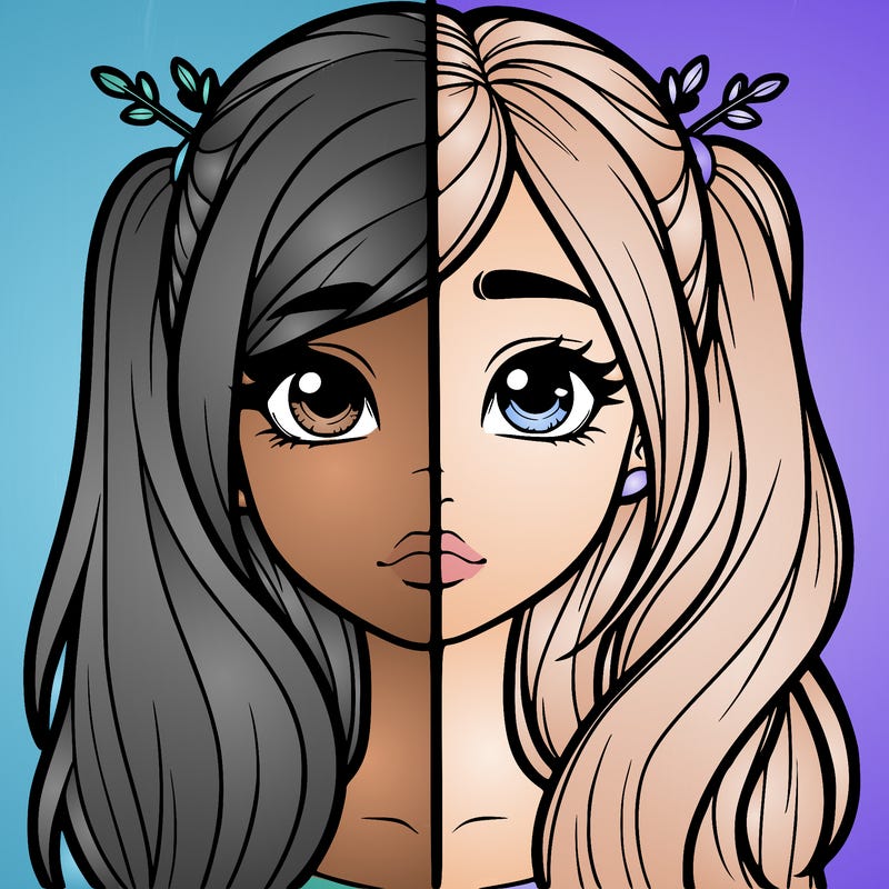 realistic girl split