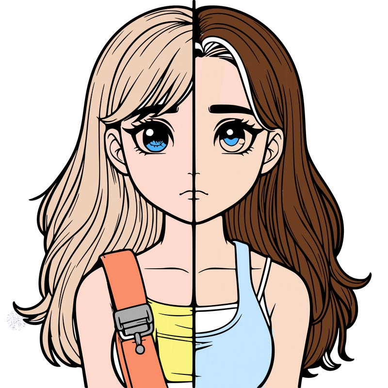 realistic girl split