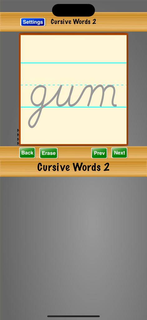 Cursive Words 2 - Education App | MWM