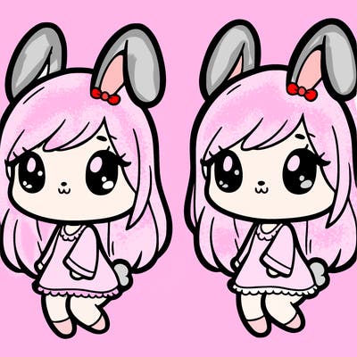 cute bunny girl