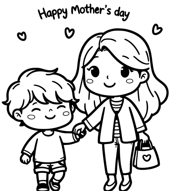 mother’s day, son and mother