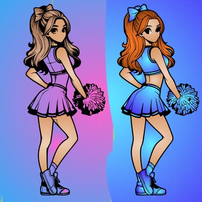 realistic cheerleader