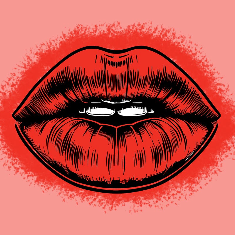 realistic mouth with lips