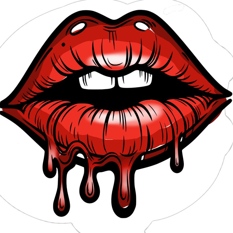 lips that look realistic and drip