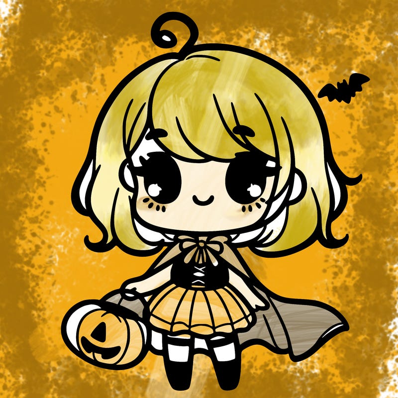 cute halloween girl
