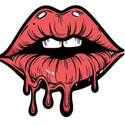 lips that look realistic and drip