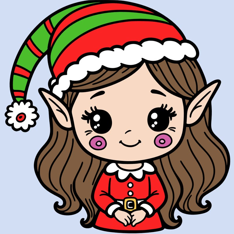 christmas elf girl