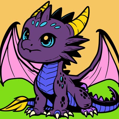 fierce baby night dragon