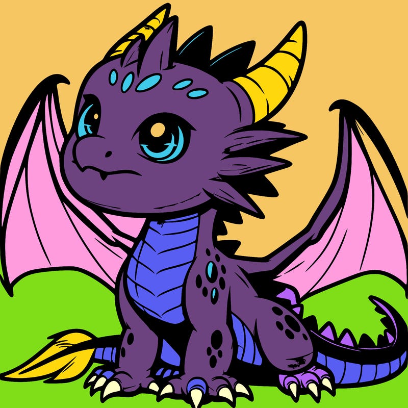 fierce baby night dragon