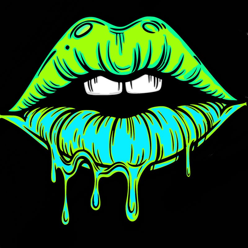 lips that look realistic and drip