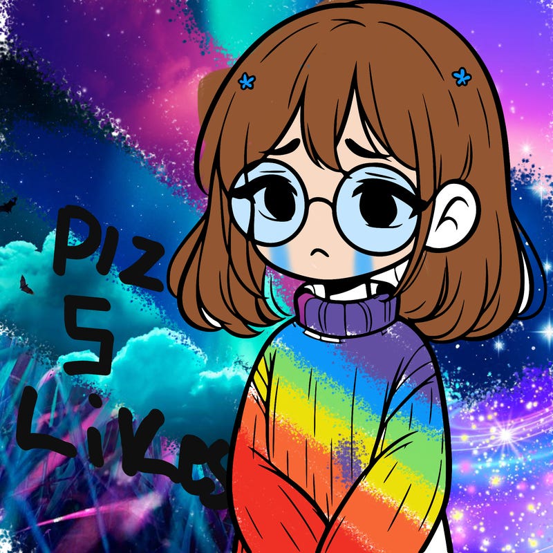 sad girl with glasses in a sweater
