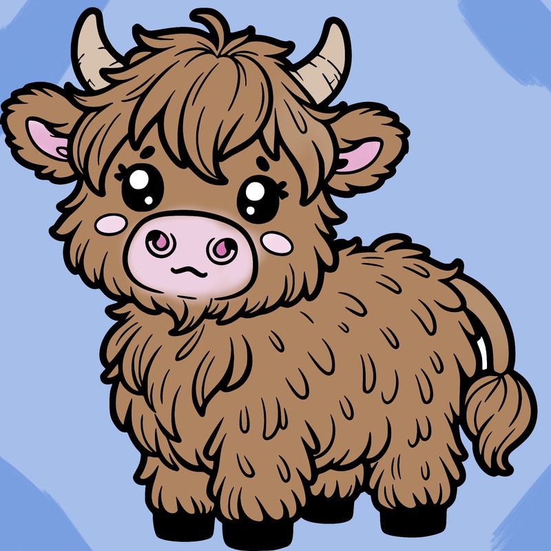cute highland cow