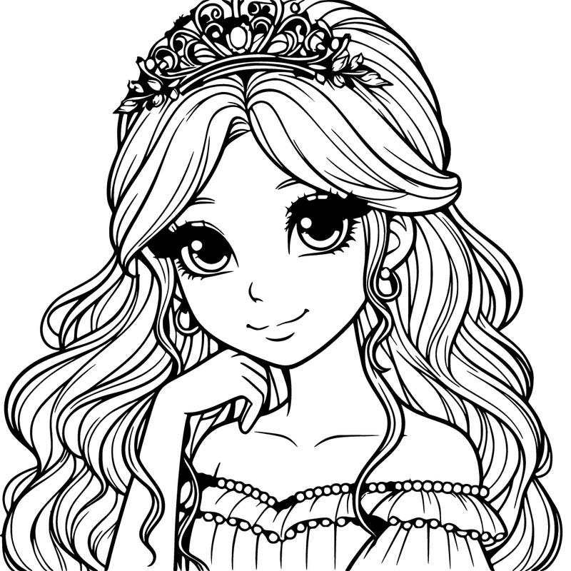realistic pretty girl princess
