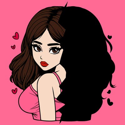 realistic girl split