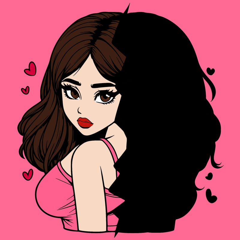 realistic girl split