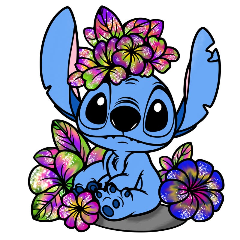 stitch with flowers