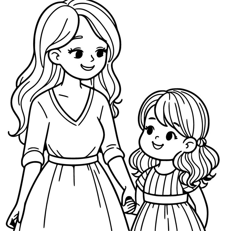 mother and daughter