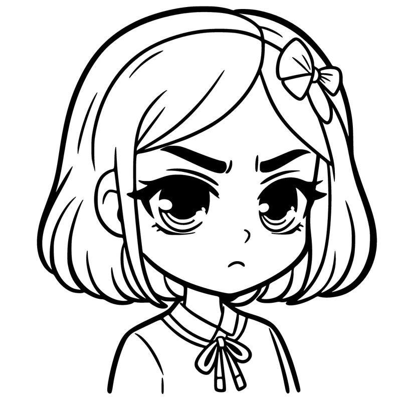 serious girl