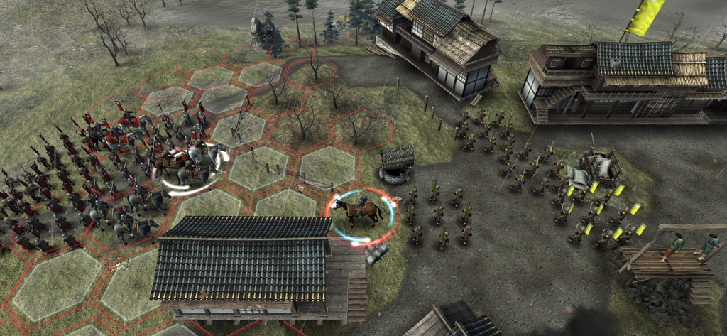 Shogun's Empire: Hex Commander - Tactical hex grid battle in Shoguns Empire with samurai and ashigaru units in a medieval Japanese setting