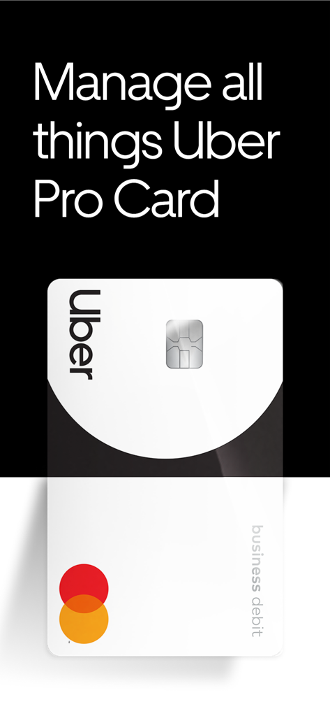 Uber Pro Card - Carte de débit professionnelle Mastercard Uber Pro pour chauffeurs et coursiers