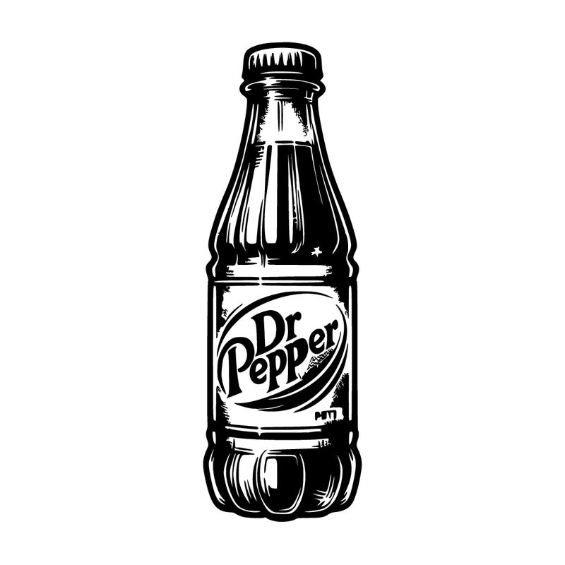 realistic dr.pepper bottle