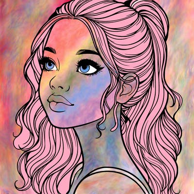 beautiful realistic girl