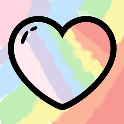 a blank heart