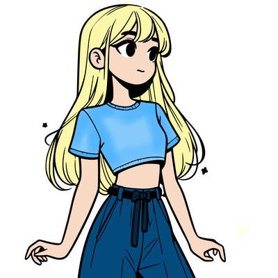 girl in a cute crop top