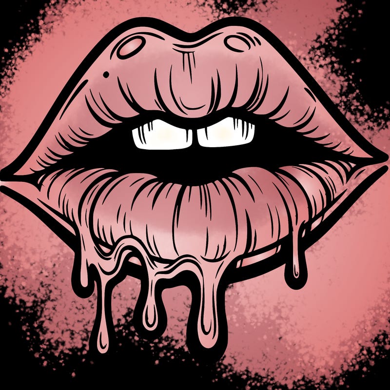 lips that look realistic and drip