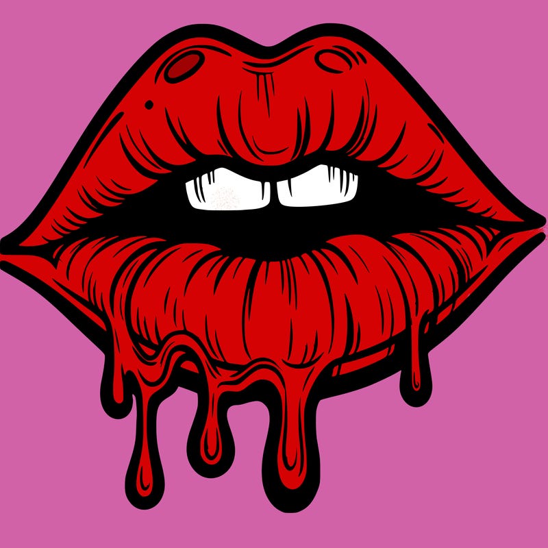 lips that look realistic and drip