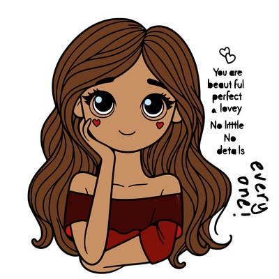 you are beautiful perfect and lovely girl