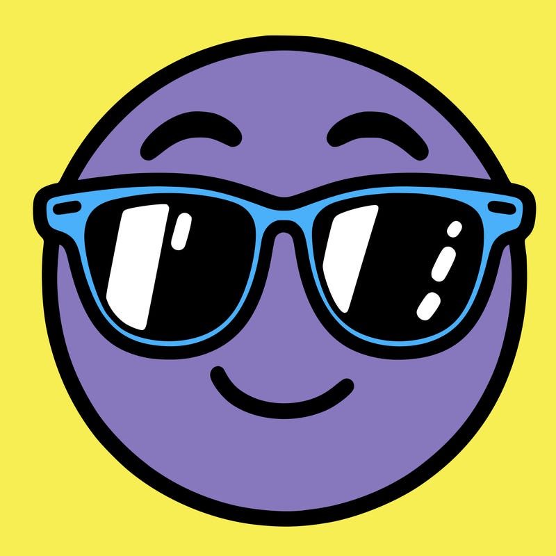 emoji with sunglasses