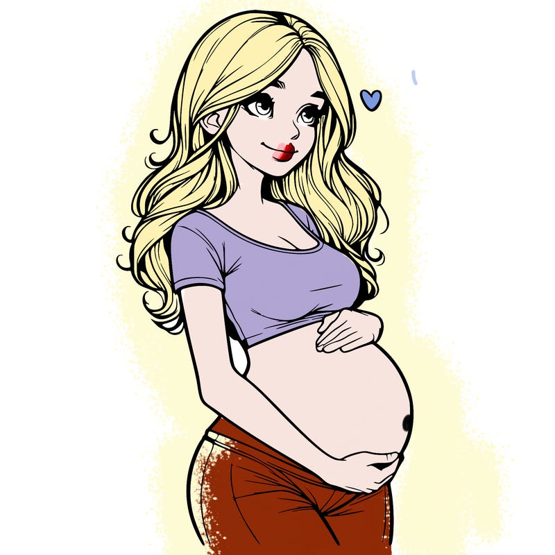 realistic pregnant girl