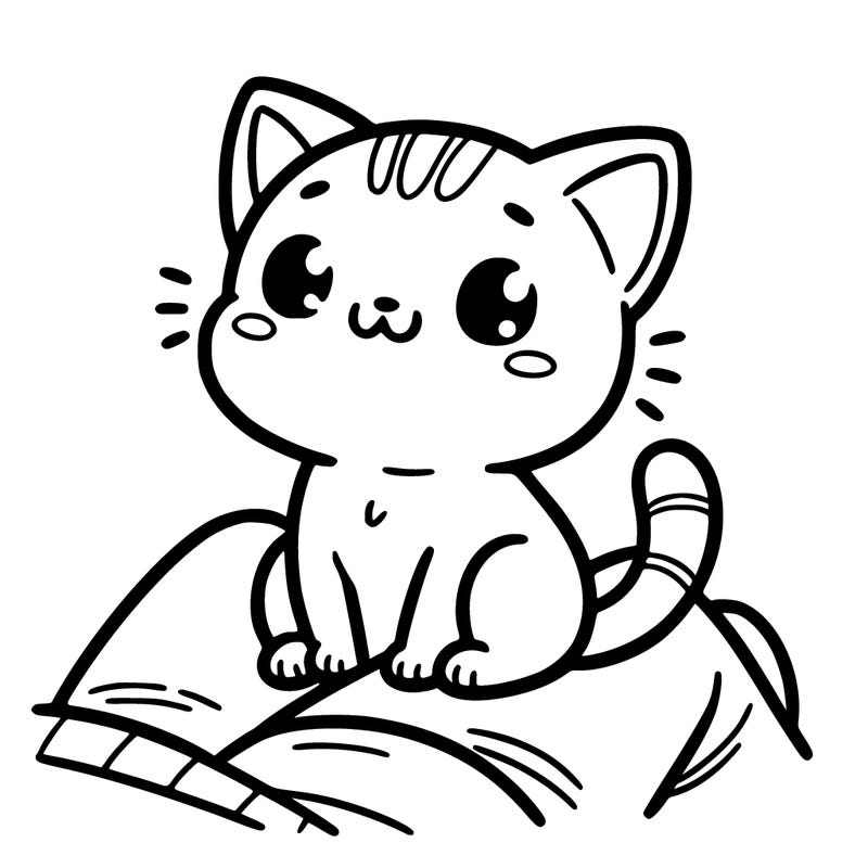 cute cat sitting on persons lap