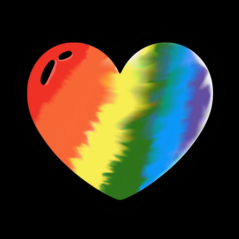 a blank heart