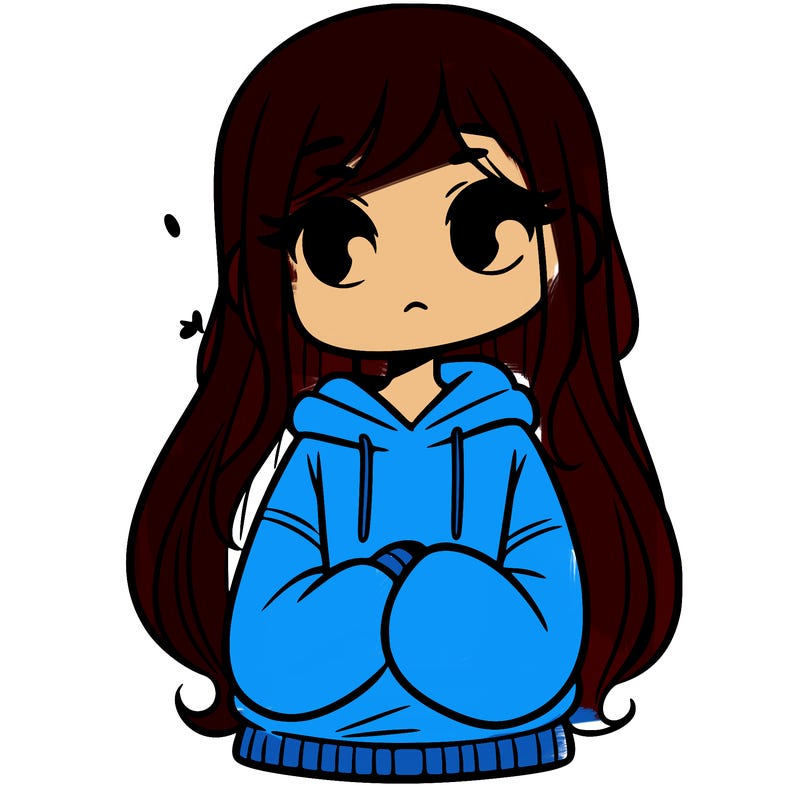 girl in a sweatshirt