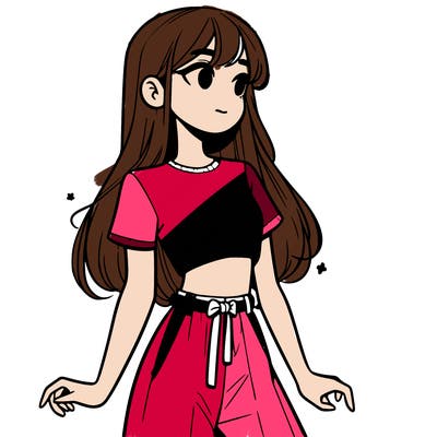 girl in a cute crop top