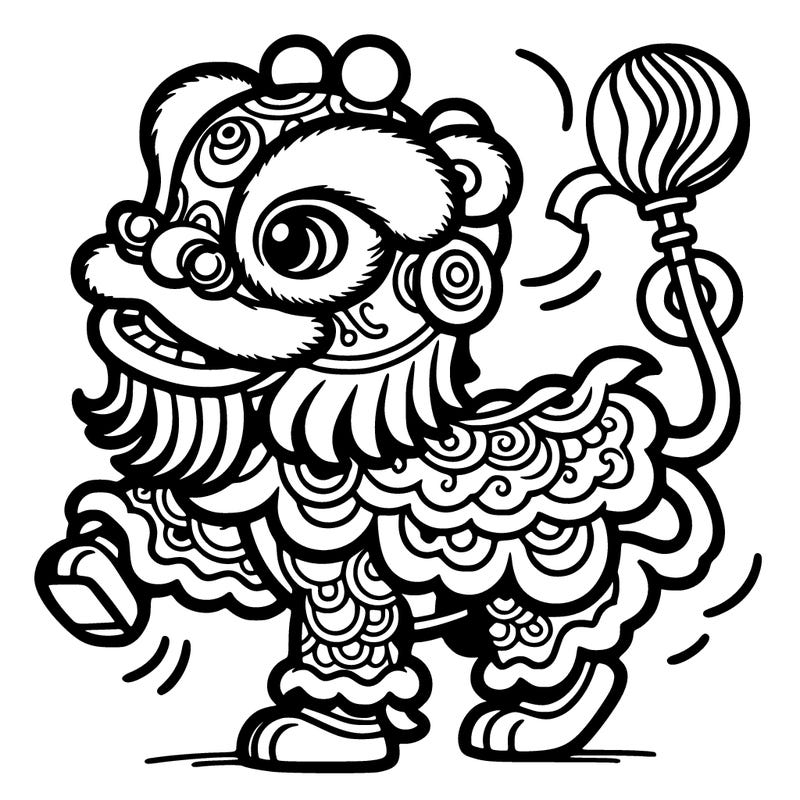 chinese dancing lion