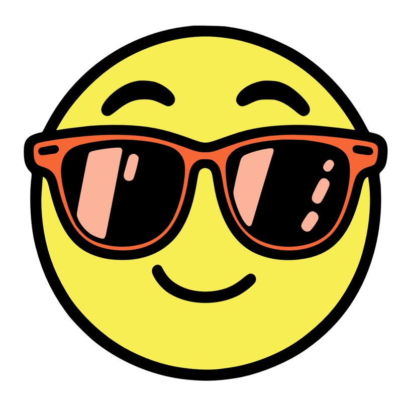 emoji with sunglasses