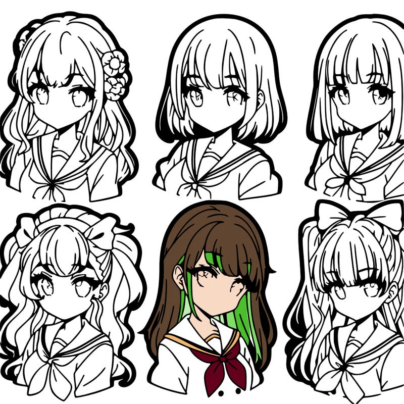 girls that look different anime