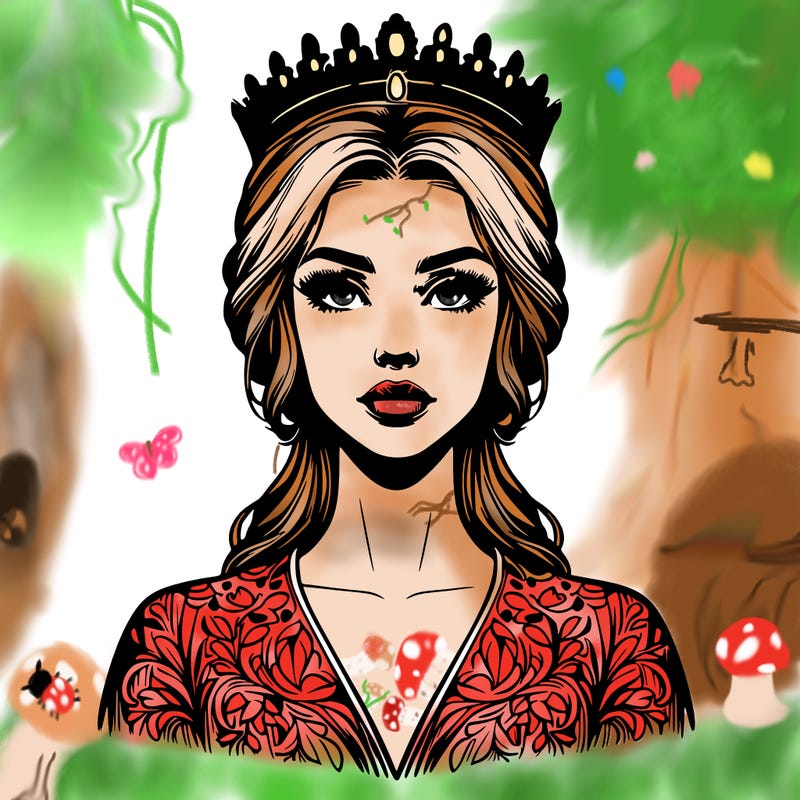 realistic beautiful queen