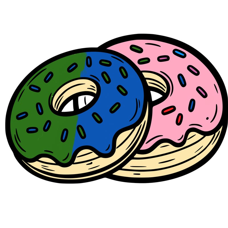 a piece of food doughnuts