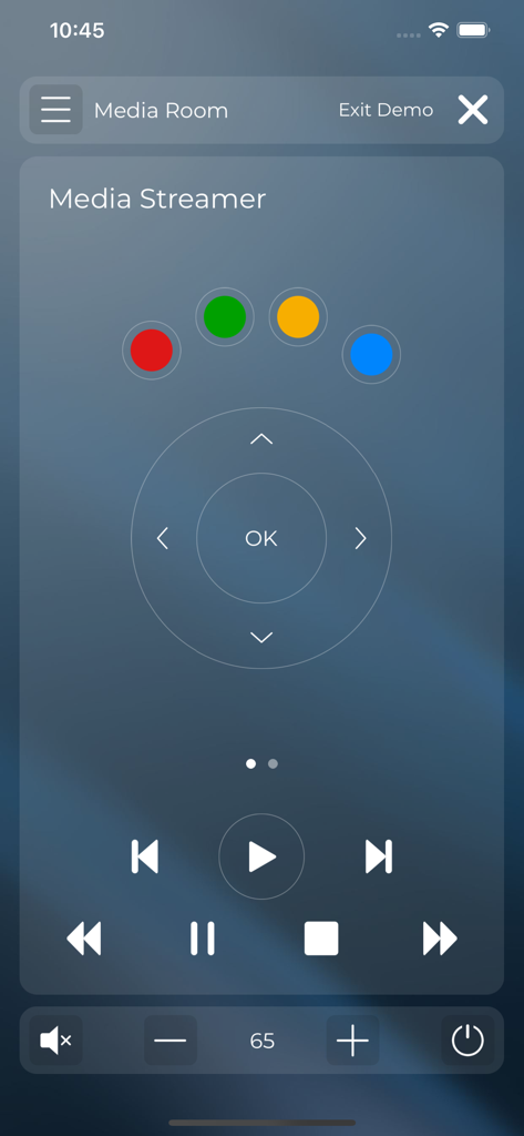 RTiPanel - RTiPanel app interface for media room entertainment control