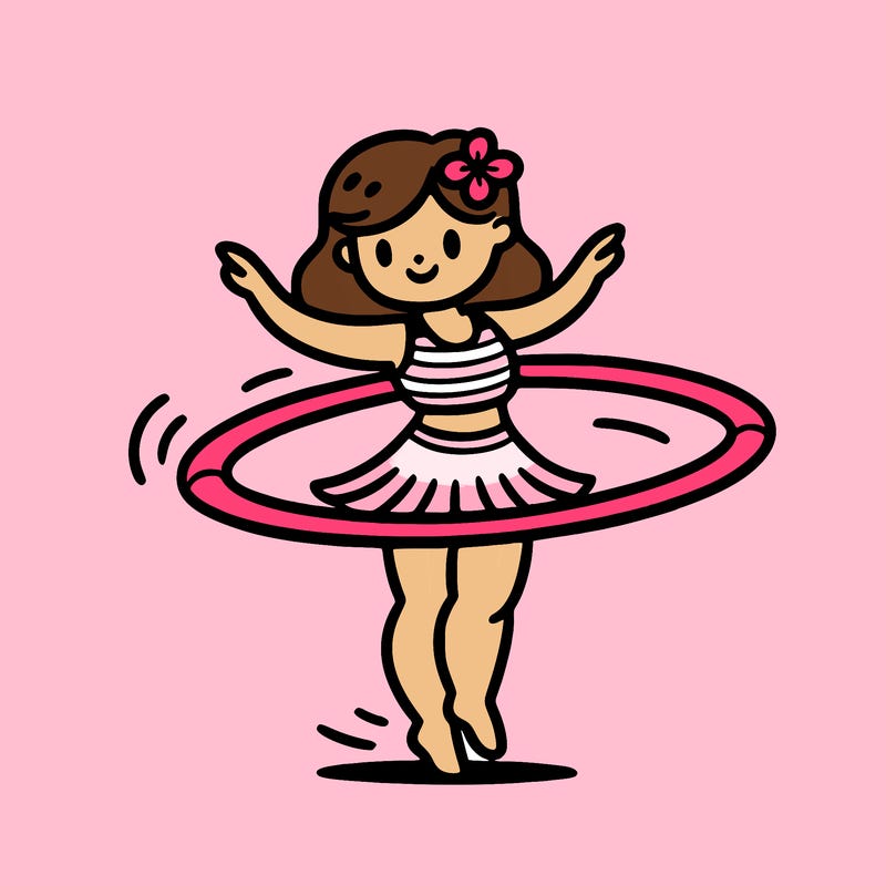 a hula hoop dancer