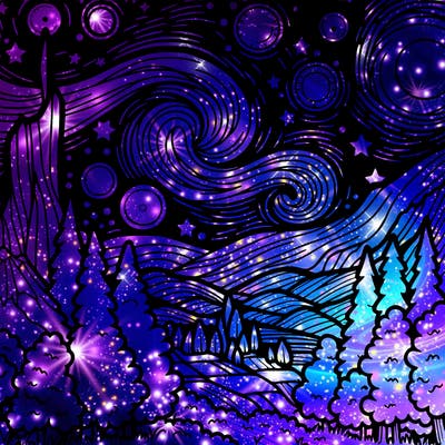 starry night serenity