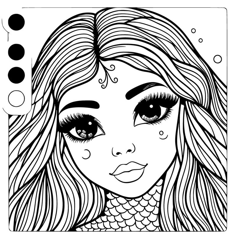 realistic face inspired my mermaid